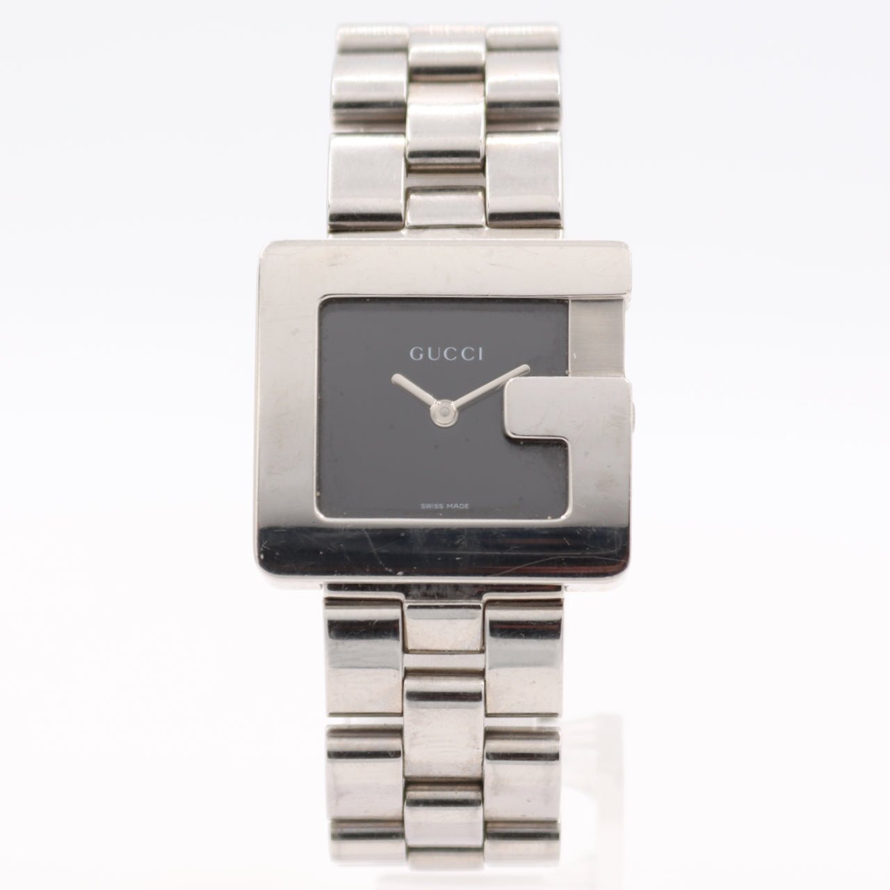 26.5mm Gucci 3600J G Shaped Men's Quartz Wristwatch Swiss Stainless Steel