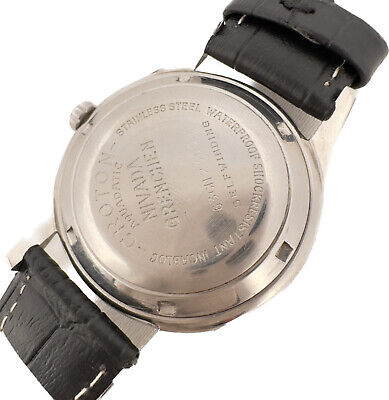 Vintage Nivada Grenchen Aquadatic 360EL Men's Automatic Wristwatch Swiss Steel