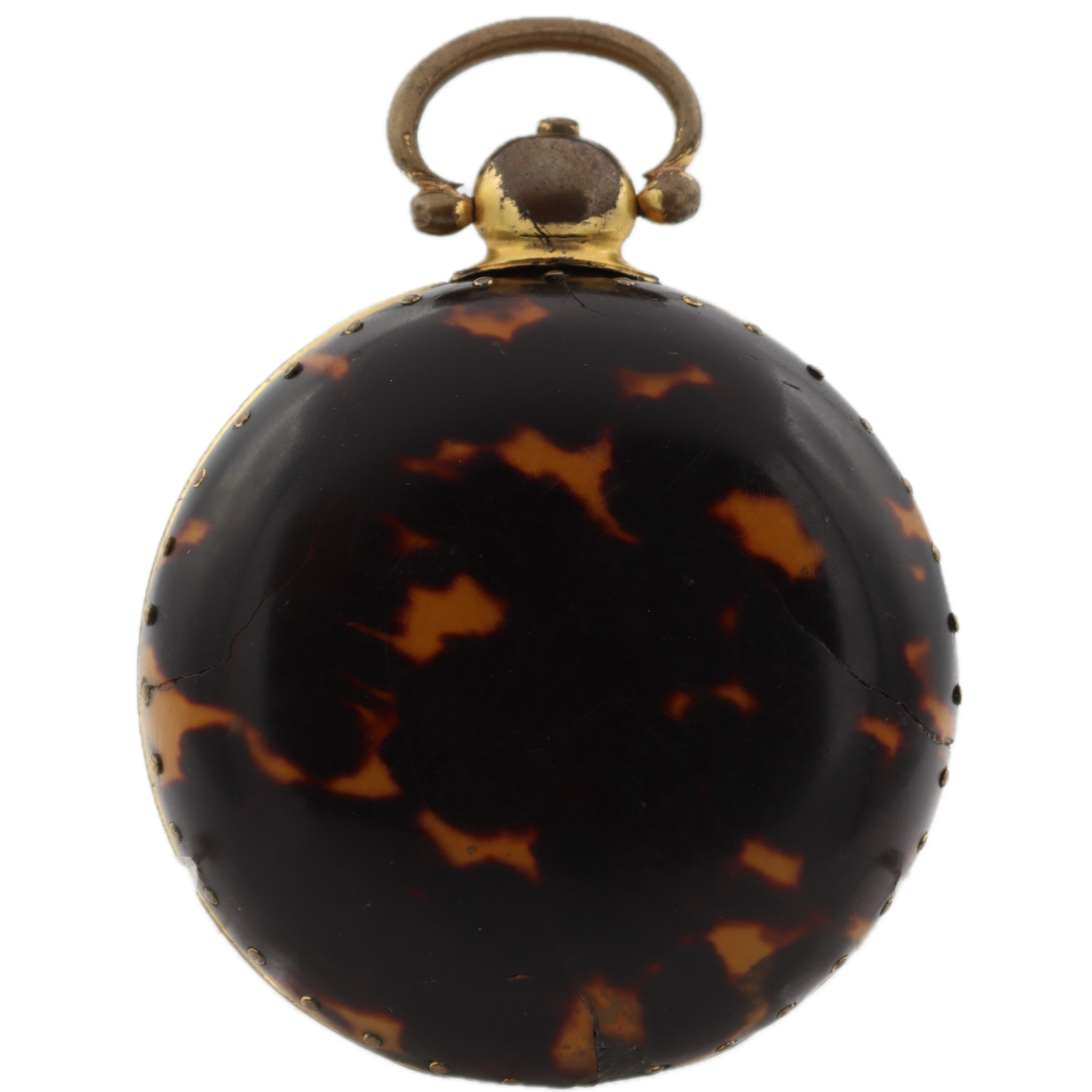 Antique Rich Dorman Sheerness Verge Fusee Hunter Pocket Watch Tortoise Shell