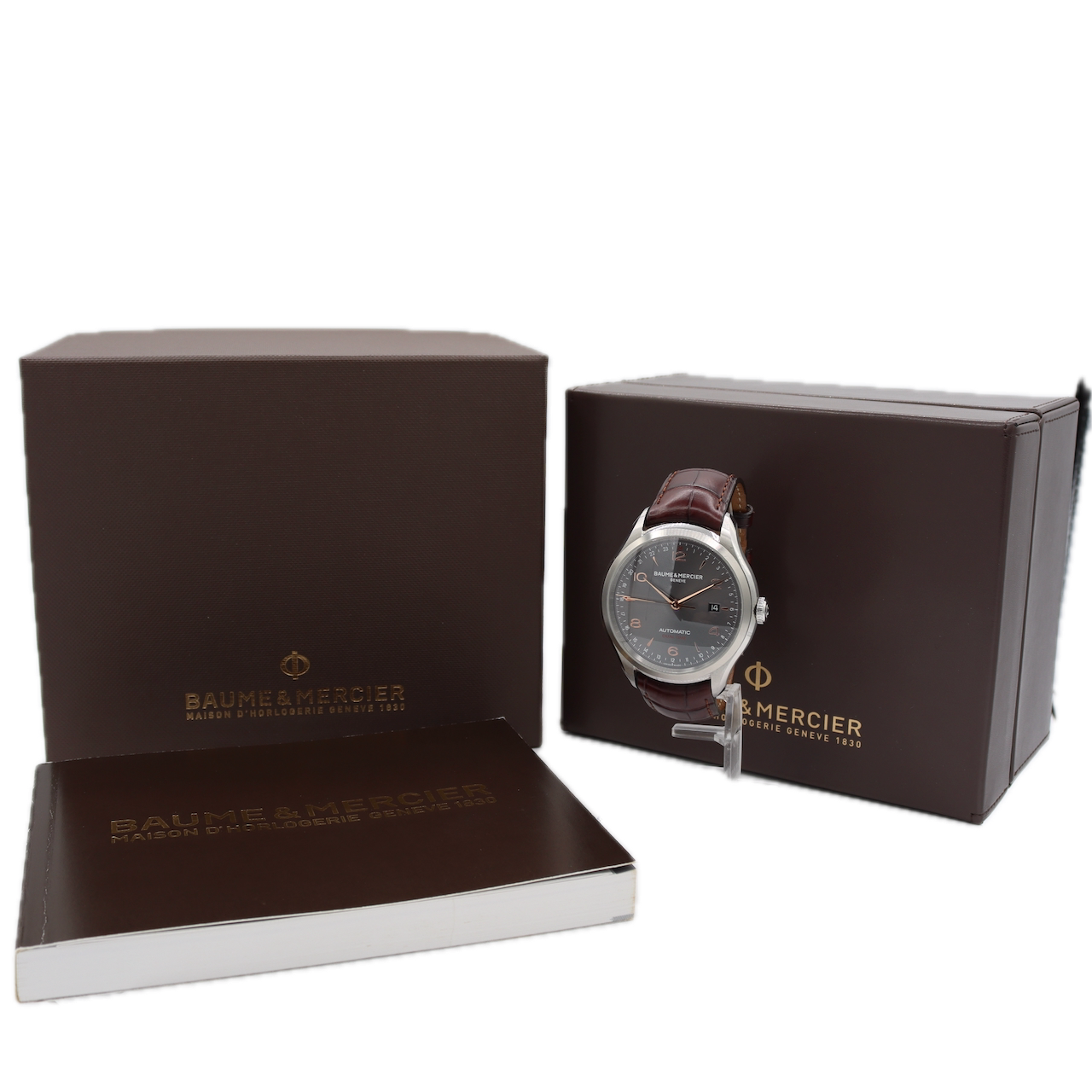 Baume & Mercier 6573 Clifton GMT Men's Wristwatch ETA 2893-2 Swiss Made