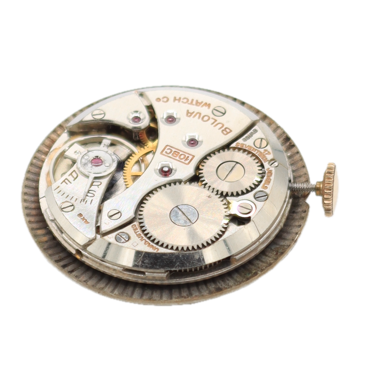 Vintage 29mm Bulova Sunburst 17j Men's Mechanical Wristwatch Jobber Case