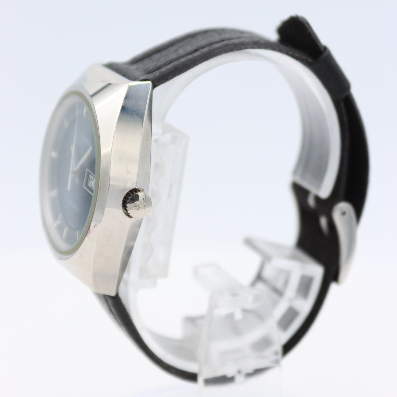 Vintage Phenix S 7726 B Purple Case Blue Dial Men's Automatic Wristwatch