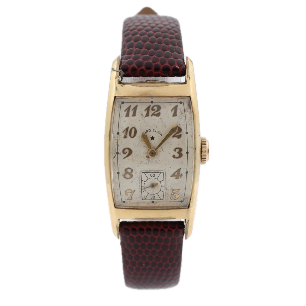 lord elgin vintage dress watch octagon shape mens quartz Vintage Lord Elgin 3528 Curved