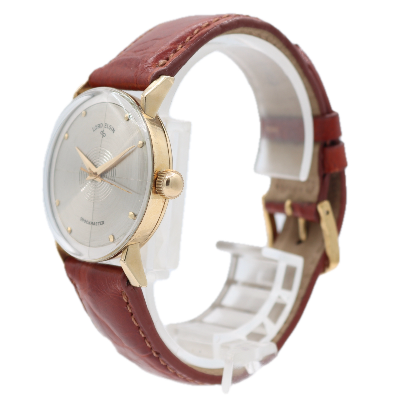 Vintage Lord Elgin 7685 Panorama 23J Men's Mechanical Wristwatch 724 USA 14k GF