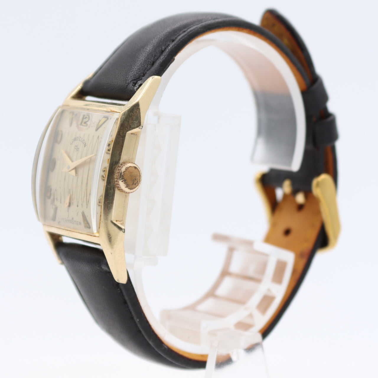 Vintage Lord Elgin 7600 Randall Men's Mechanical Wristwatch 14kGF Shockmaster