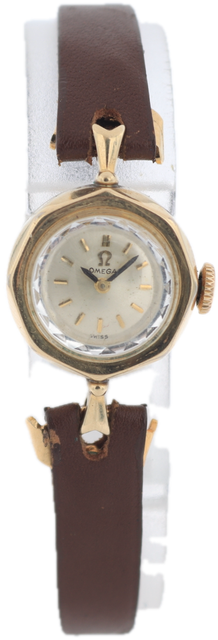 Vintage Omega A-5287 Octagonal Ladies Mechanical Wristwatch 483 Swiss 10k GF