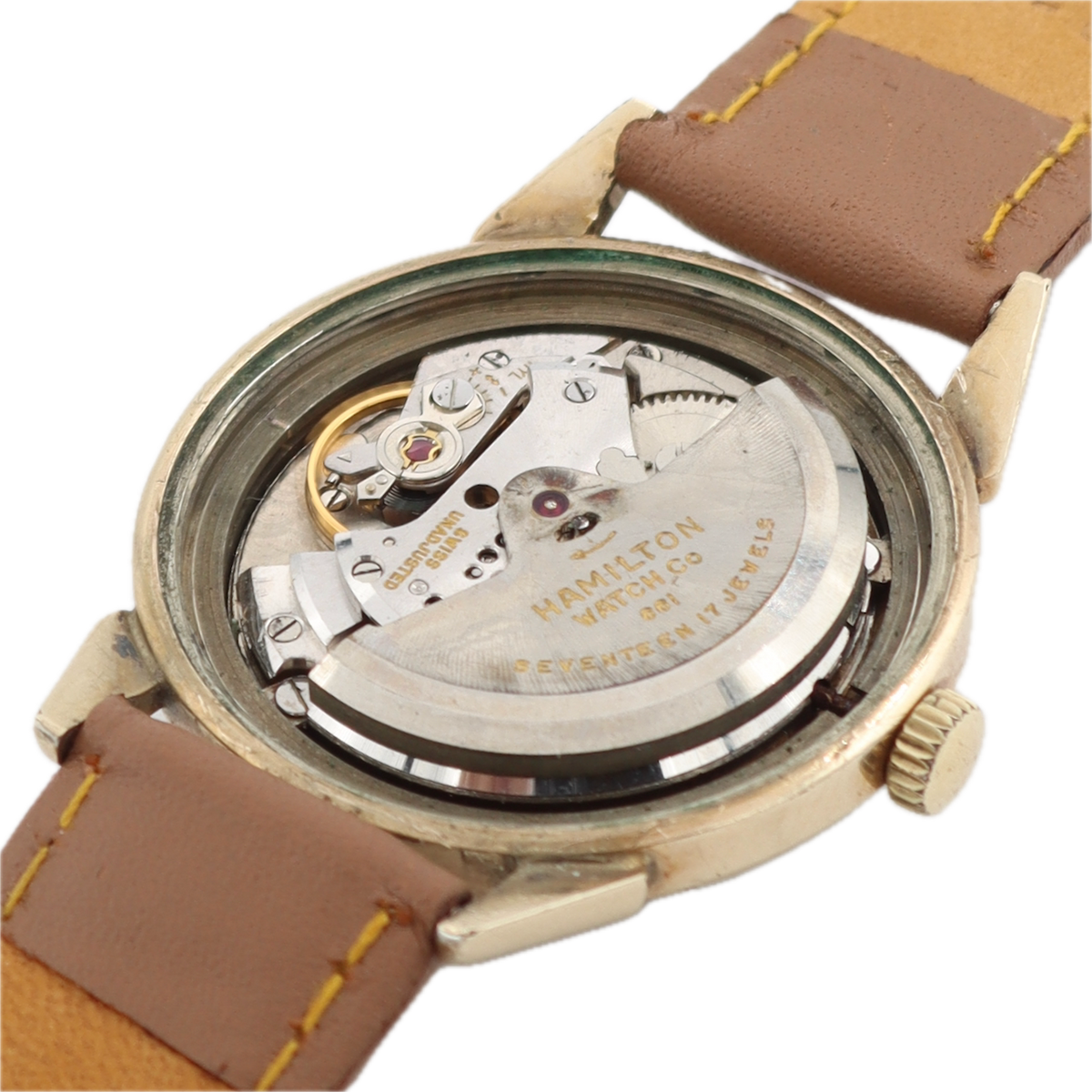 Vintage 34mm Hamilton Automatic K-451 Men's Automatic Wristwatch Steel & 10k GF