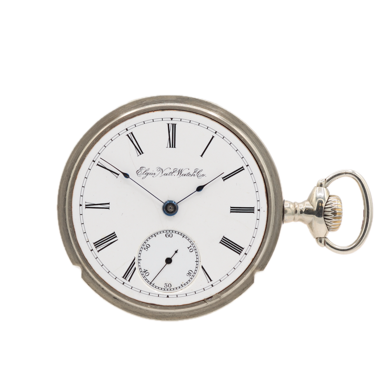 Antique 18s 1890 Elgin 15 Jewel Hunter Config. Pocket Watch 82 Silverode