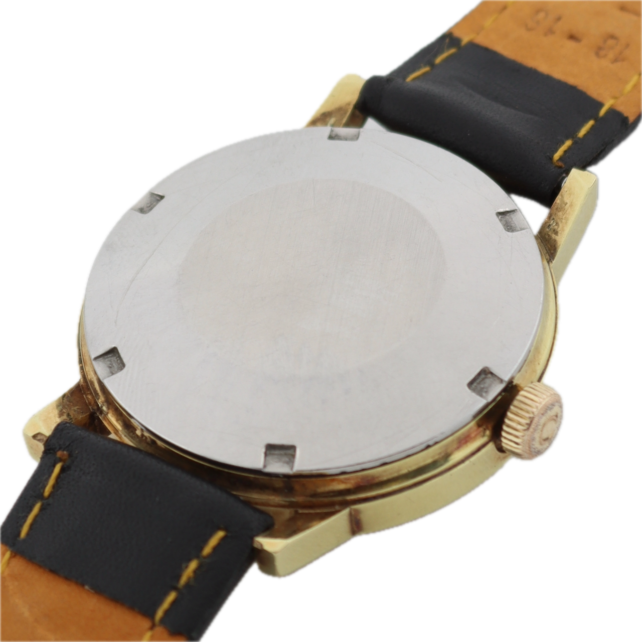 Vintage 35mm 1971 Omega Gold Date Men's Automatic Wristwatch Swiss Gold Plated