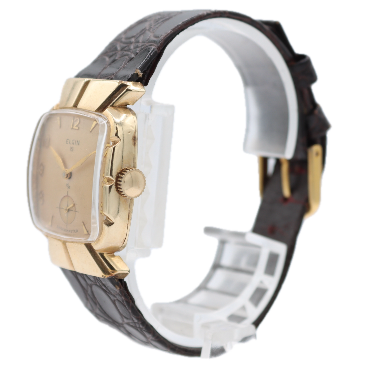 Vintage Elgin 8605 Gardner 21 Jewel Men's Mechanical Wristwatch 713 USA 10k GF