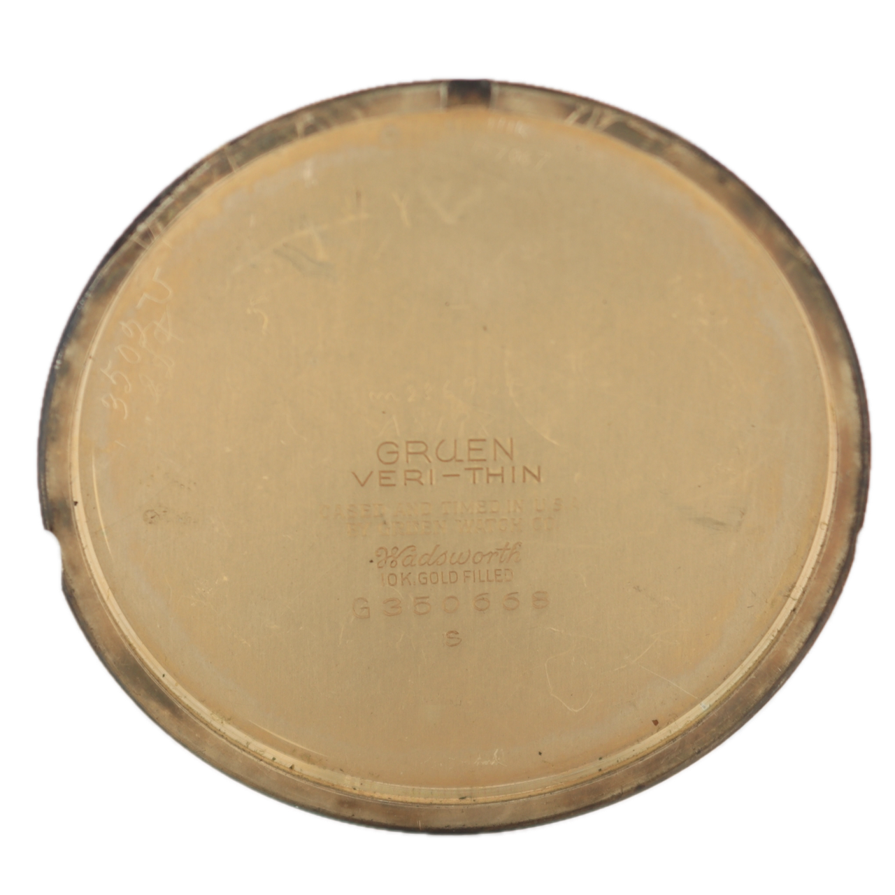 Antique 43mm Gruen Veri-thin Precision 17 Jewel Pocket Watch Conoruma 10k GF