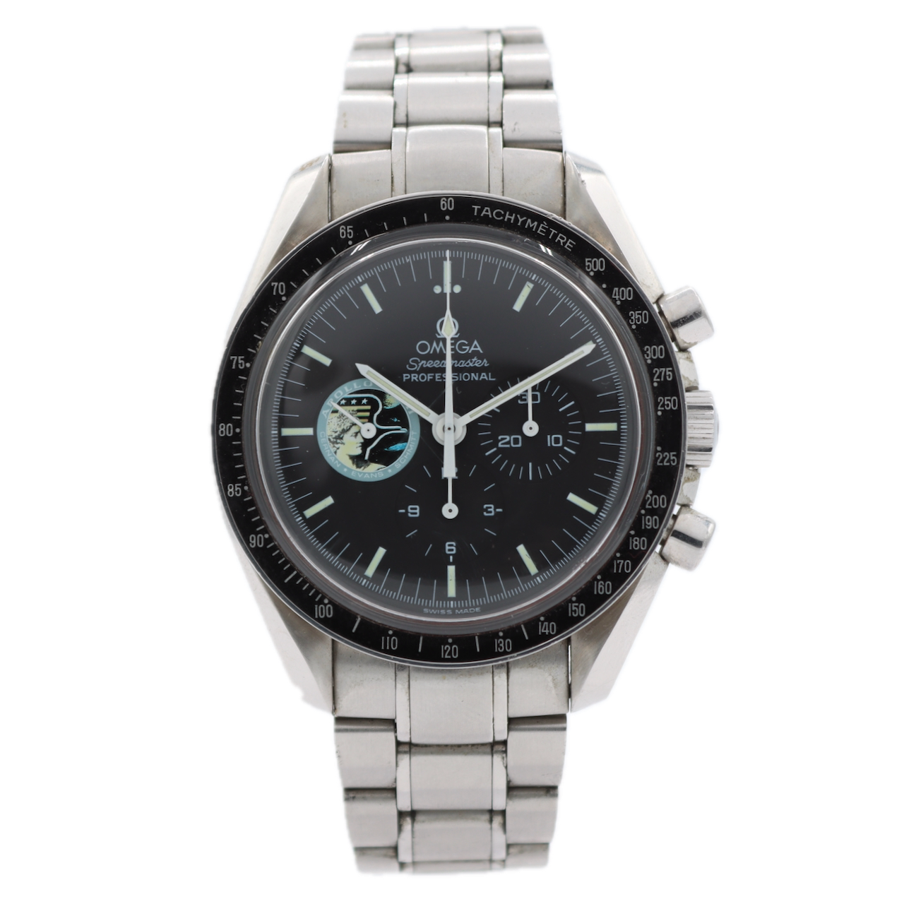 42mm 1998 Omega 3597.20.00 Apollo XVII Moonwatch Men's Chronograph Wristwatch