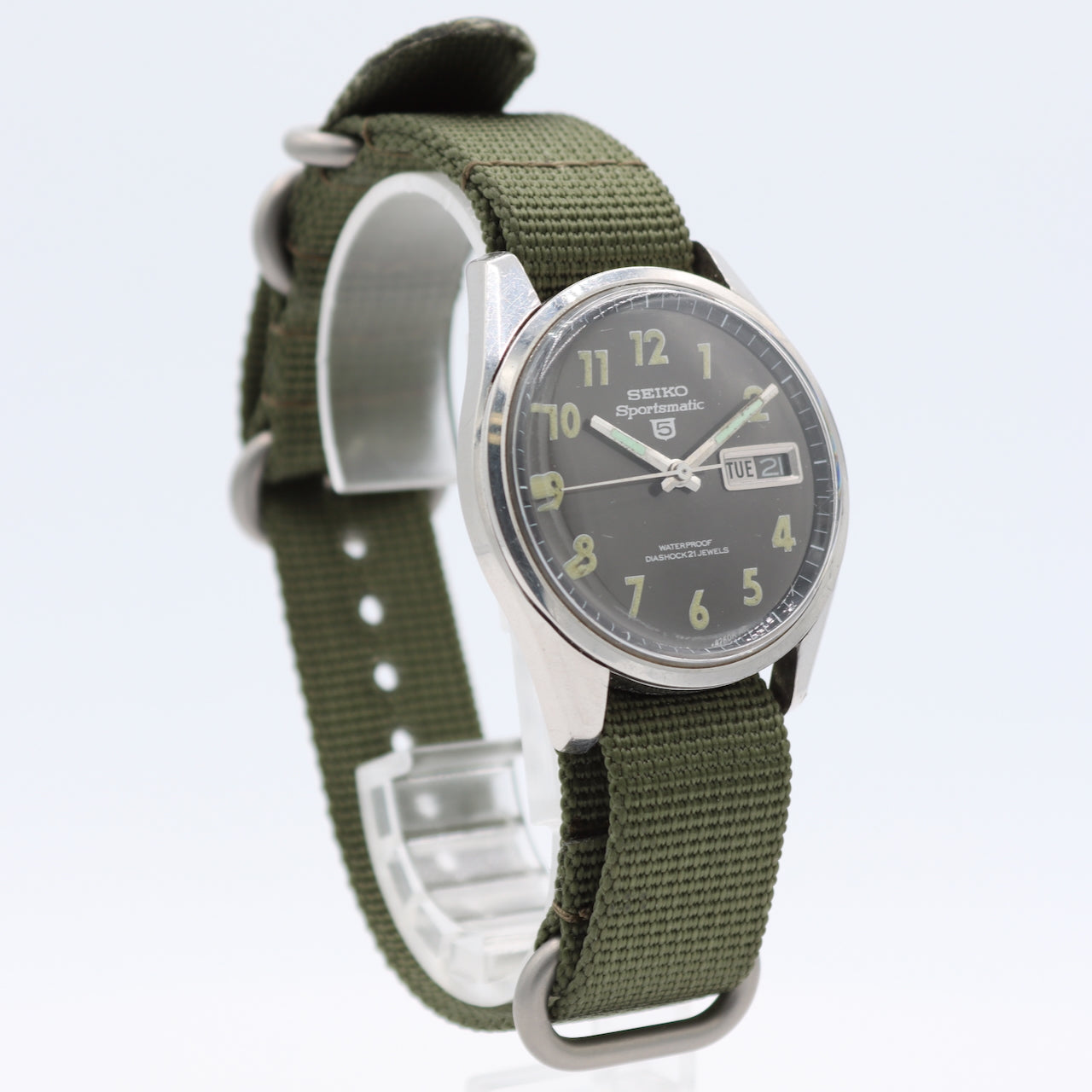 Vintage Seiko 6619-8060 MACV SOG Sportsmatic 5 Men's Automatic Wristwatch Steel