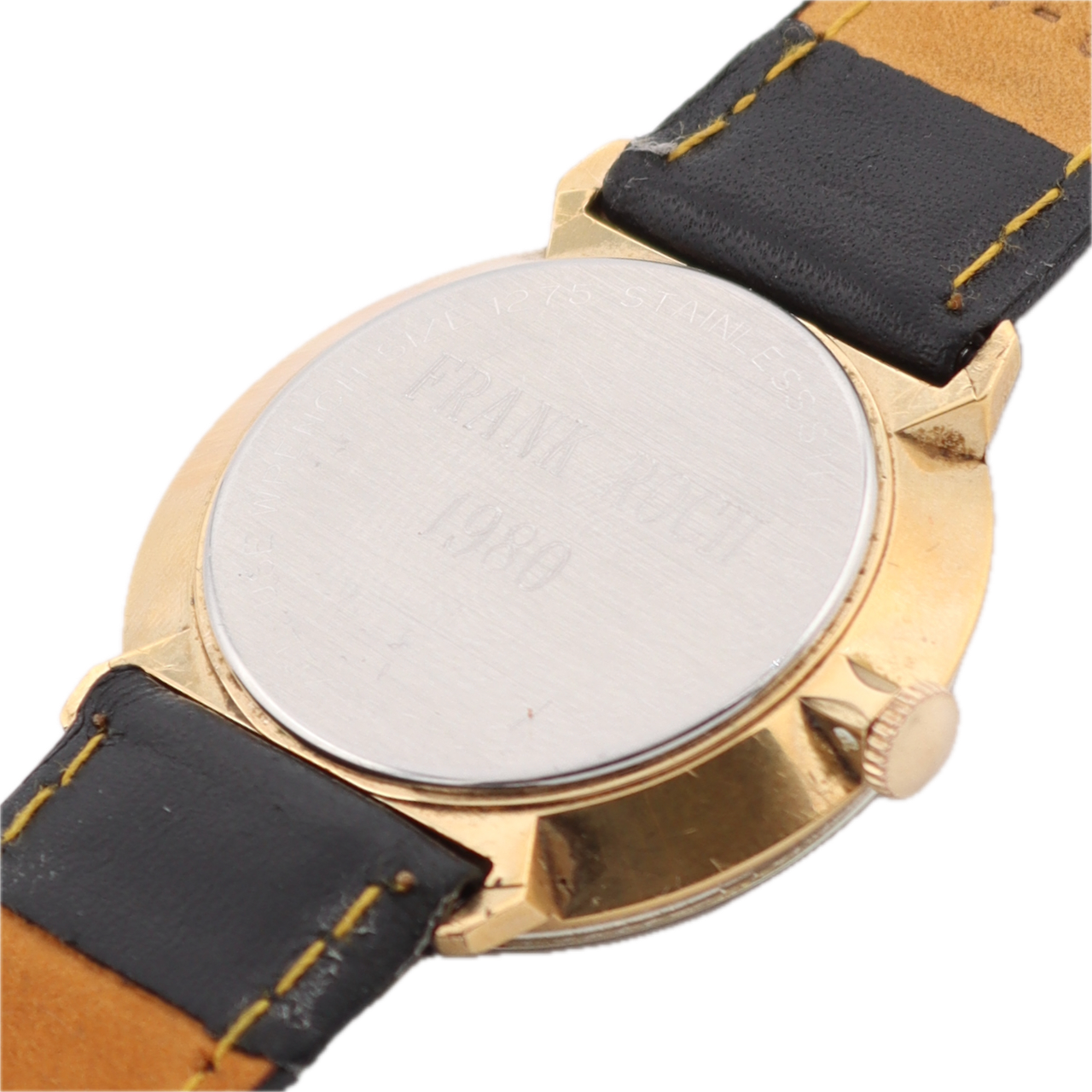 Vintage 34mm Wittnauer Geneve 17J Men's Mechanical Wristwatch Swiss Gold Tone