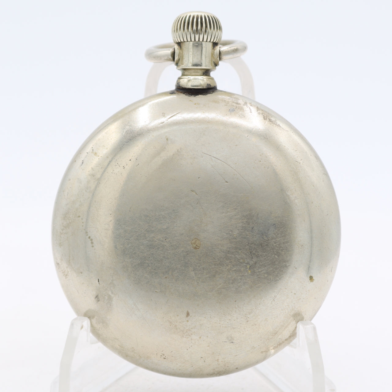 Antique 1897 Elgin Multicolor Dial Mechanical Hunter Pocket Watch Nickel USA