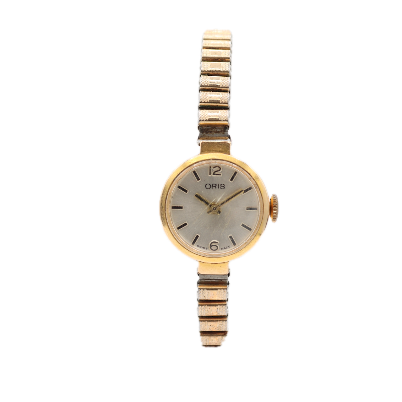 Vintage Oris Ladies Mechanical Wristwatch 442 KIF Gold Plated & Steelw/Box