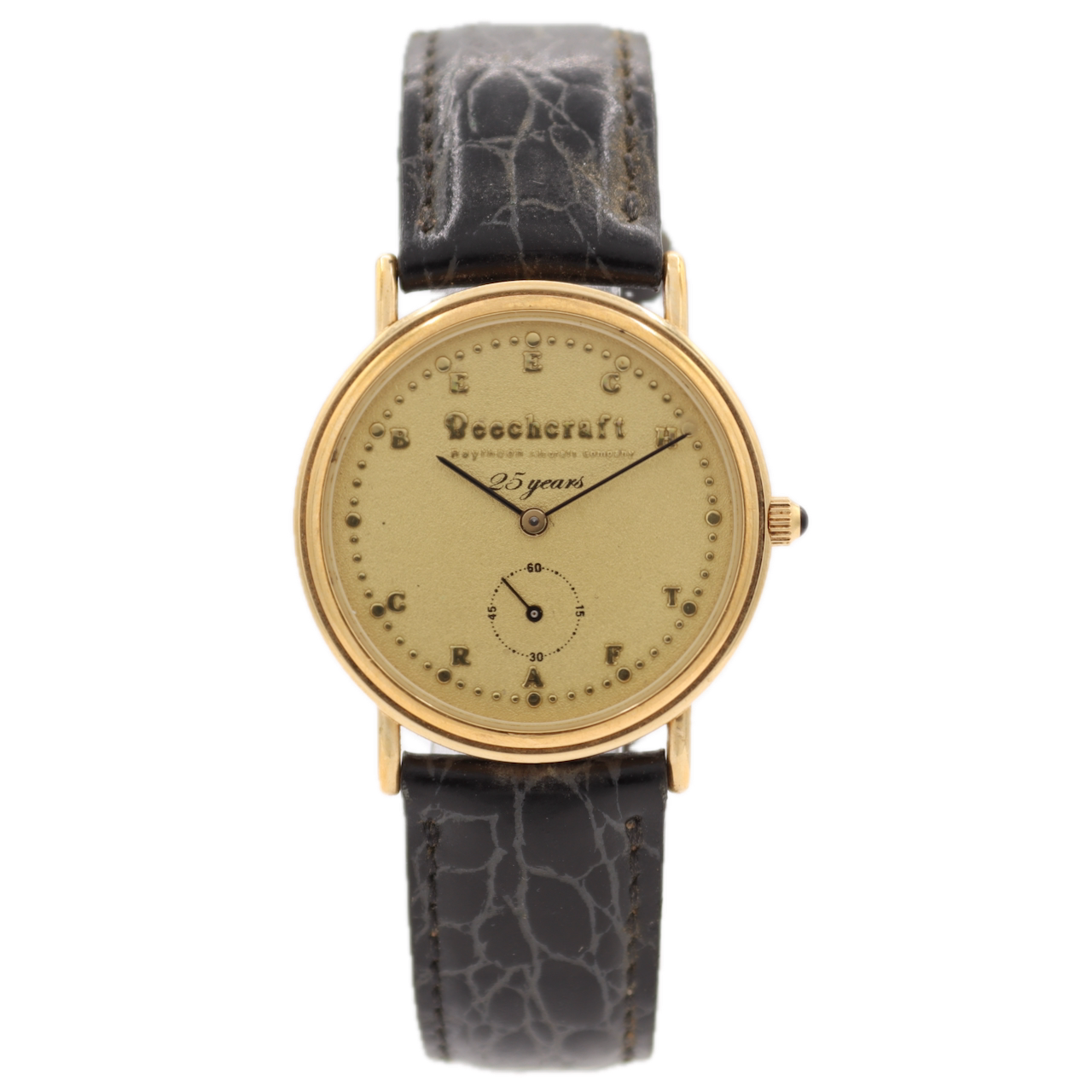 Vintage 33mm Hamilton 6210 Beechcraft Award Men's Quartz Wristwatch Gold Tone