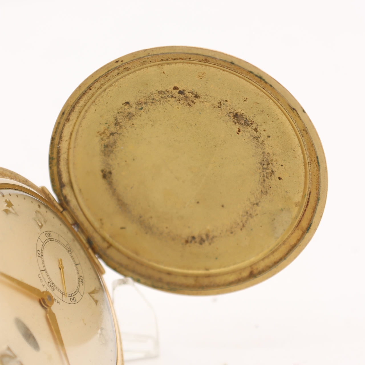 Vintage 12S Hamilton Dupont 870 Hunter Pocket Watch UT 6497 10k GF Coin Center