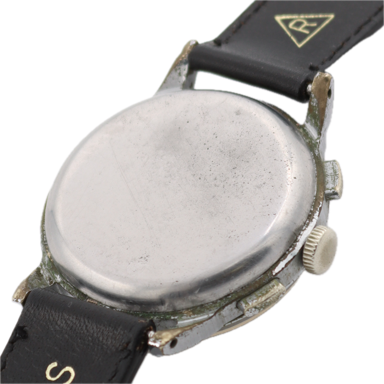 Vintage 34mm Paul Breguette Pilot Men's Chronograph Wristwatch 314 Swiss Steel