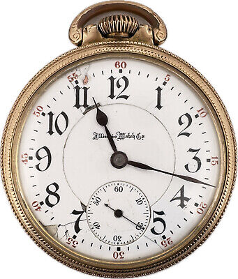 Antique 16S Illinois 21J Mechanical Railroad Pocket Watch Grade 189 10k GF Rare