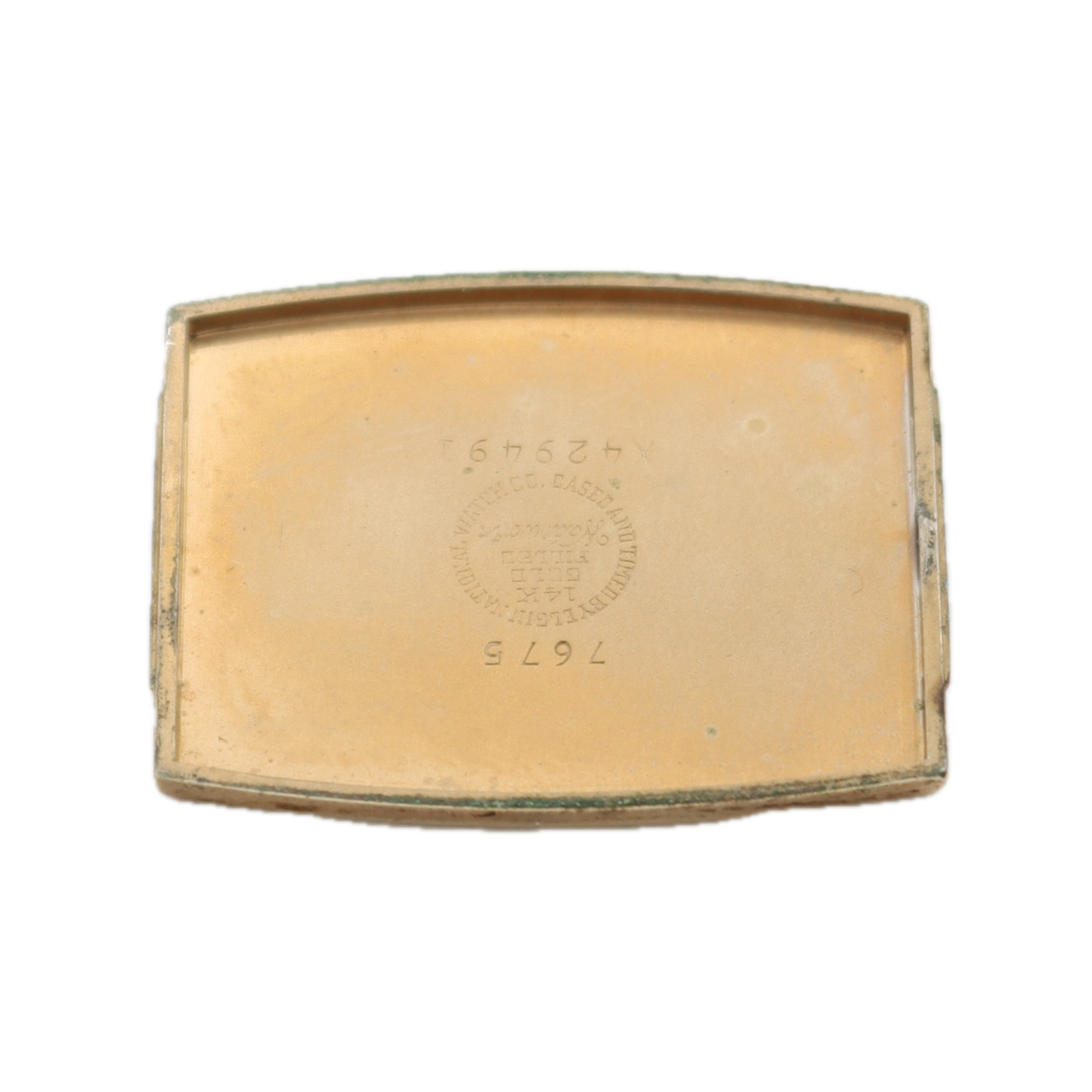 Vintage 25mm Lord Elgin 7675 Fairway Men's Mechanical Wristwatch 718 USA 14k GF