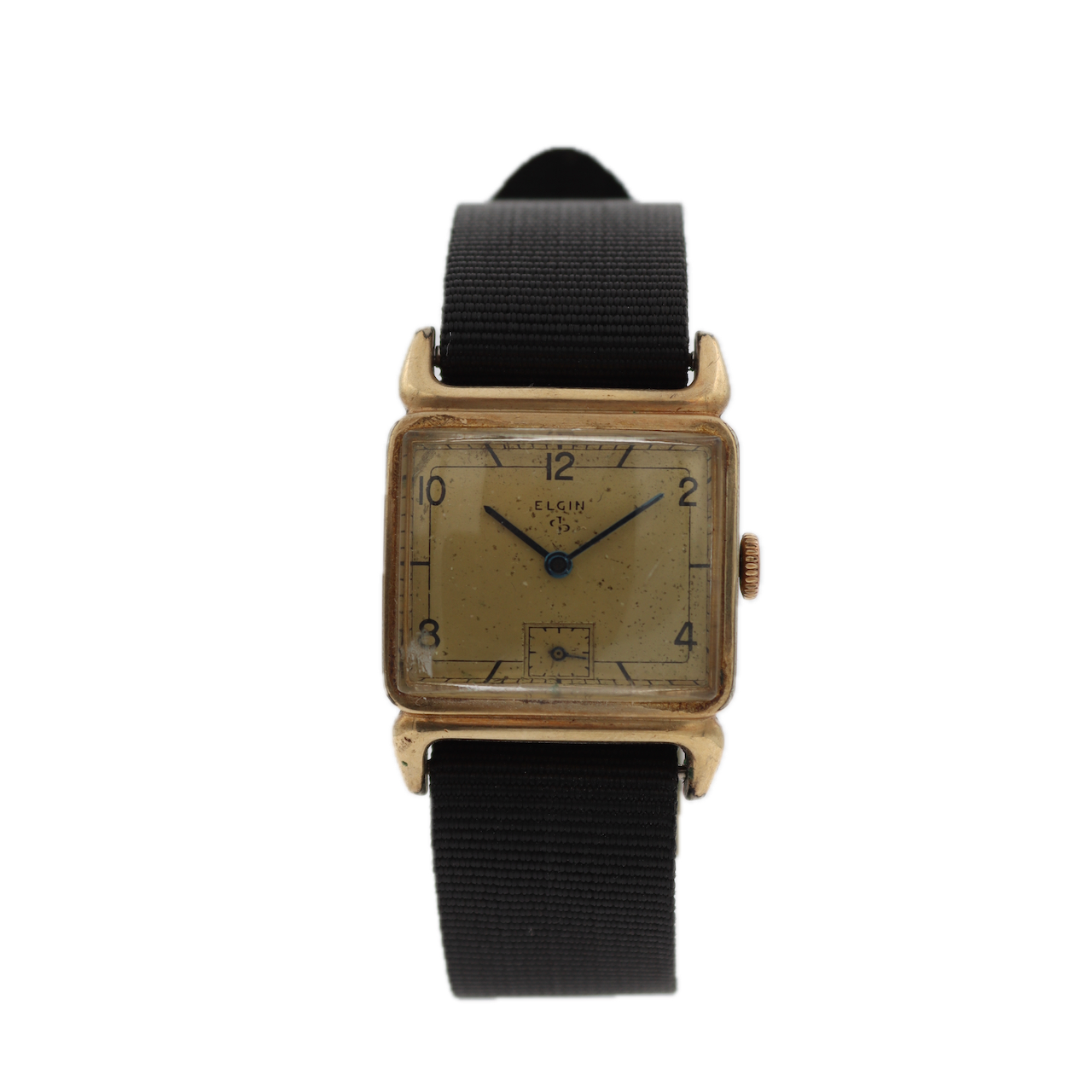 Vintage 26mm Elgin Men's Mechanical Wristwatch 554 USA 10k RGP Art Deco