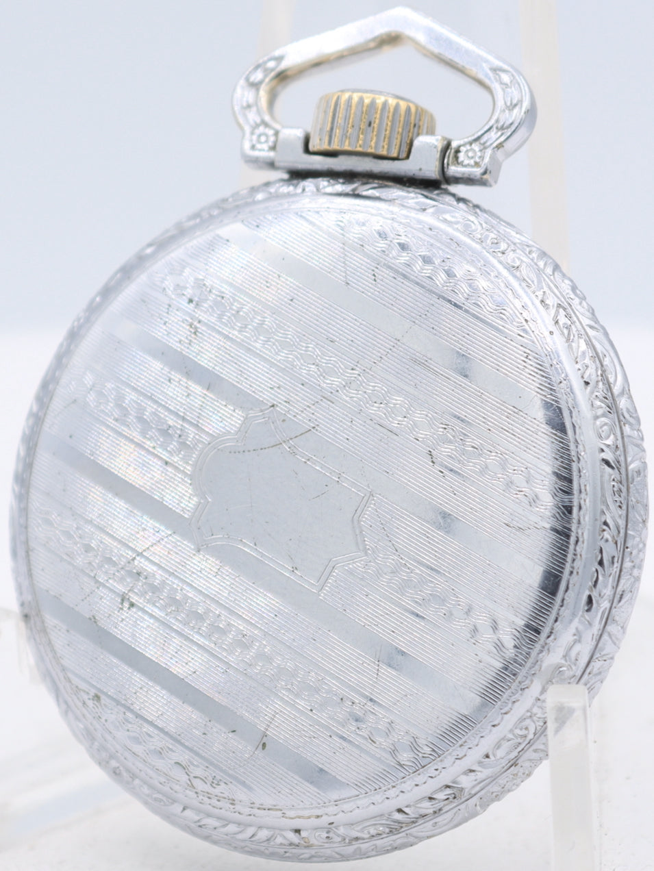 Antique 18s 1899 Waltham Pinstriped 15 Jewel Hunter Pocket Watch 820 USA