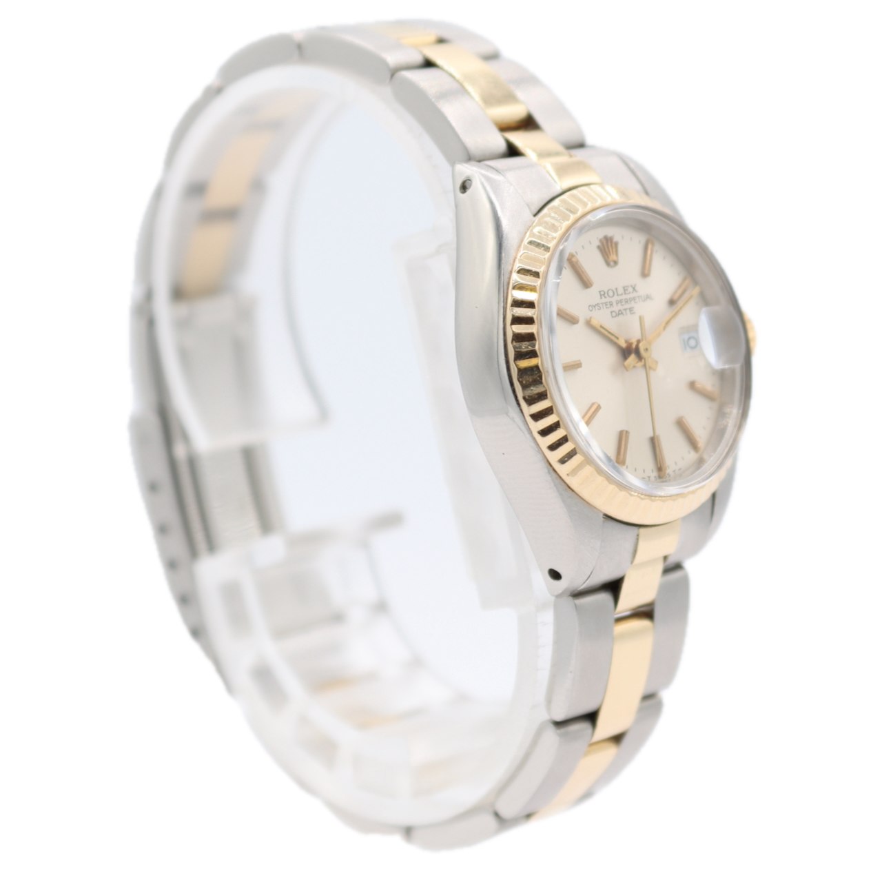 Vintage 26mm 1980 Rolex 6917 Date Ladies Automatic Wristwatch Swiss Steel & Gold