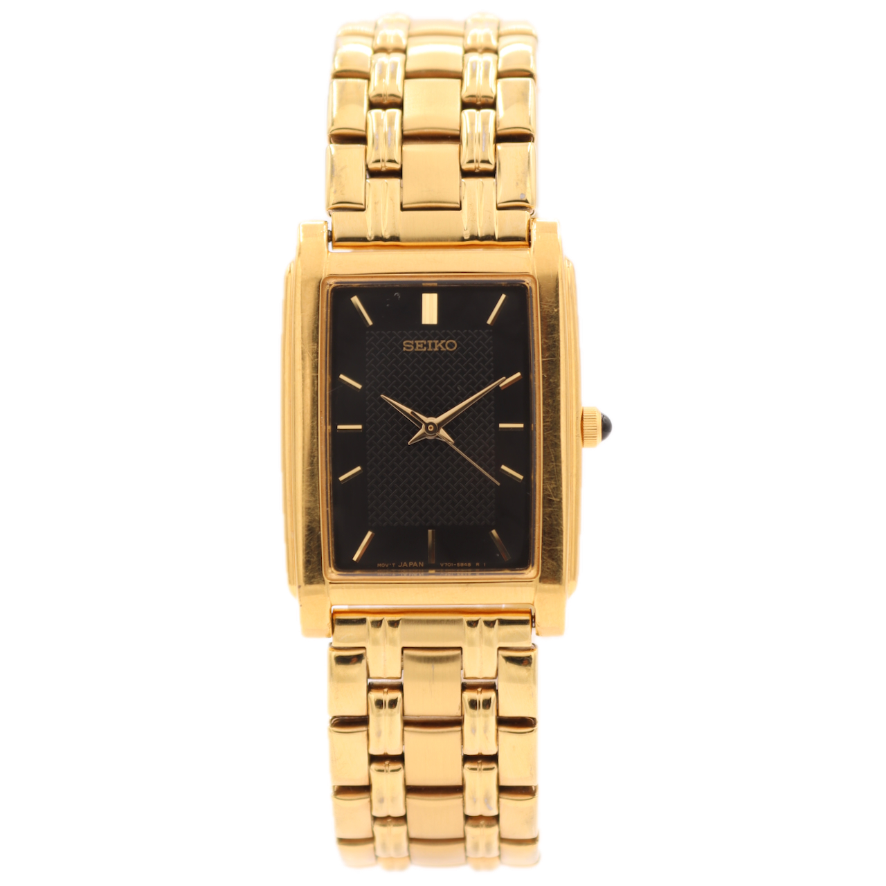 Vintage Seiko Rectangular Tank Style V701-5E49