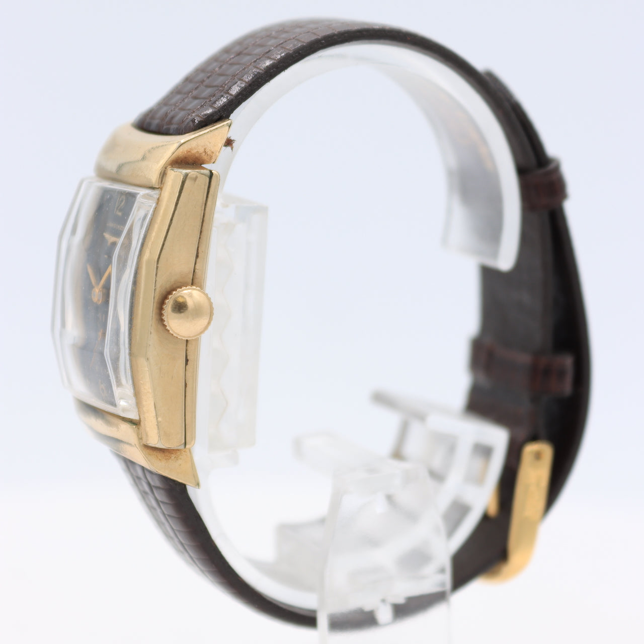 Vintage Longines 6887 Black Men's Mechanical Wristwatch 9LT Swiss 10k GF Runs