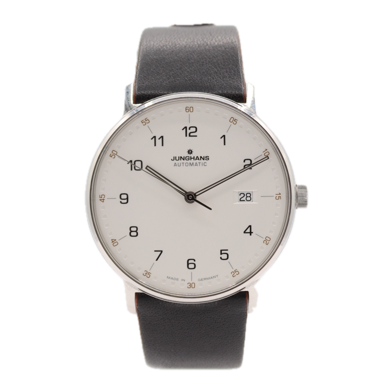 39mm Junghans 27/4731.00 Form A Men's Automatic Wristwatch Steel W/ Box & Docs