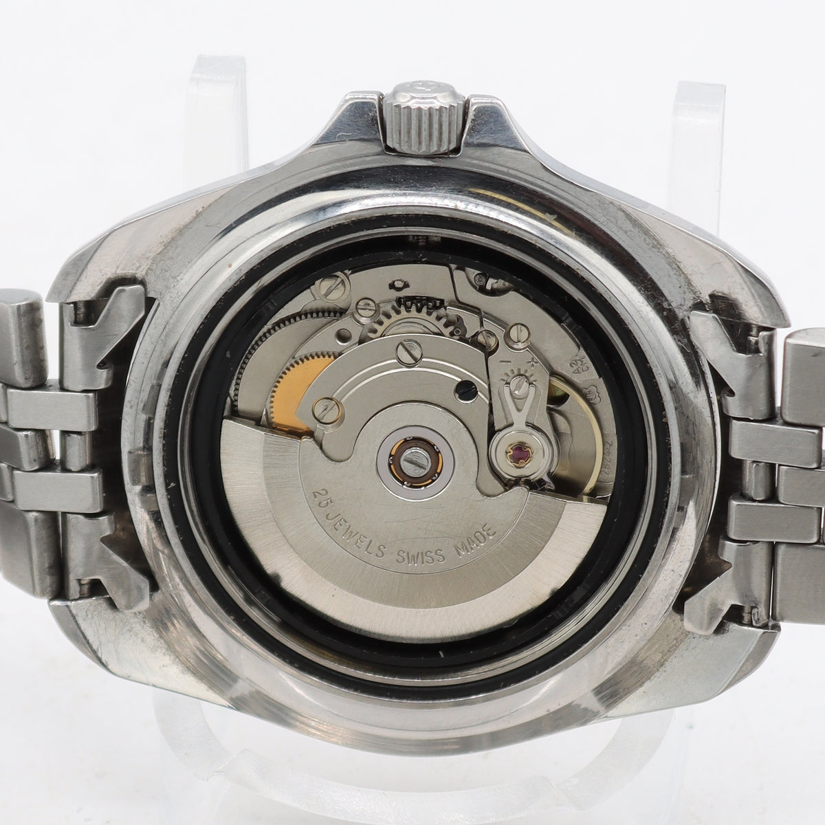 Vintage 42mm Zodiac 106.13.30 Red Dot Men's Automatic Wristwatch 2824-2 Steel