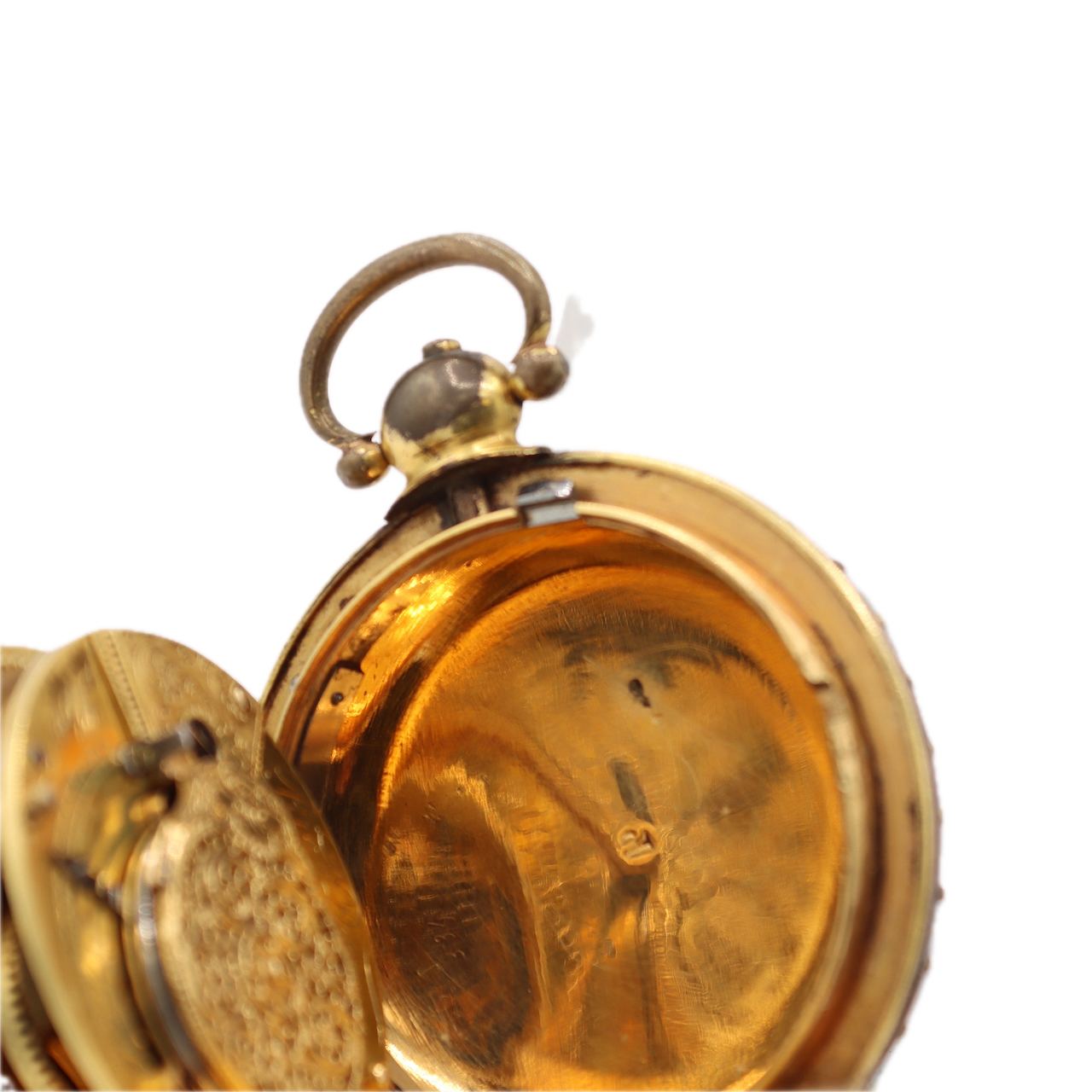 Antique Rich Dorman Sheerness Verge Fusee Hunter Pocket Watch Tortoise Shell
