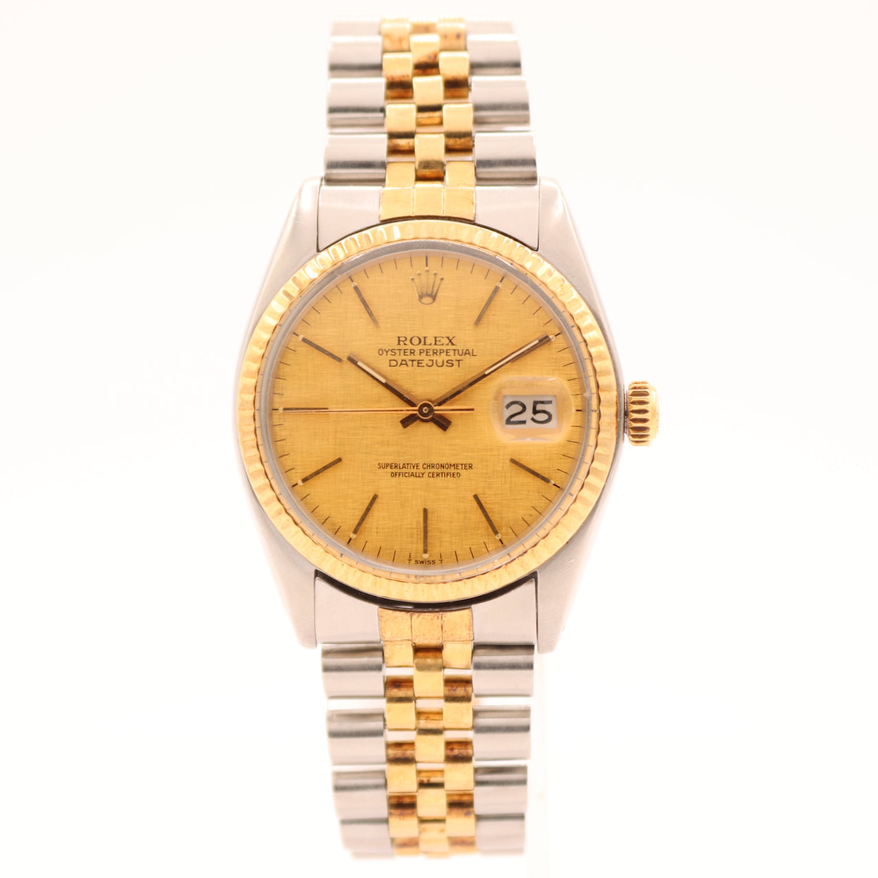 Vintage Rolex Datejust Linen Dial 16013