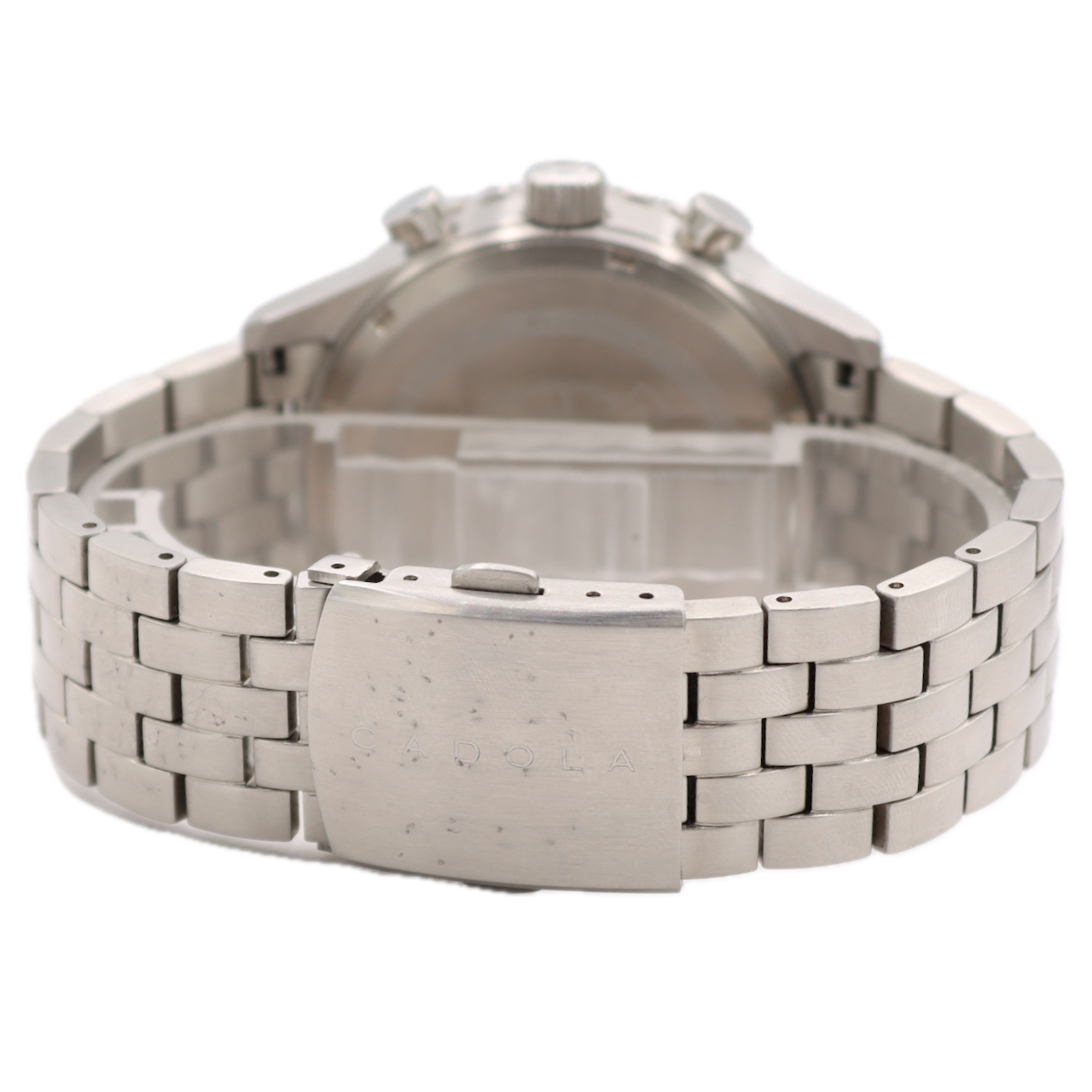 44mm Cadola CD-1009 Volaron Men's Quartz Chronograph Wristwatch Steel W/ Box