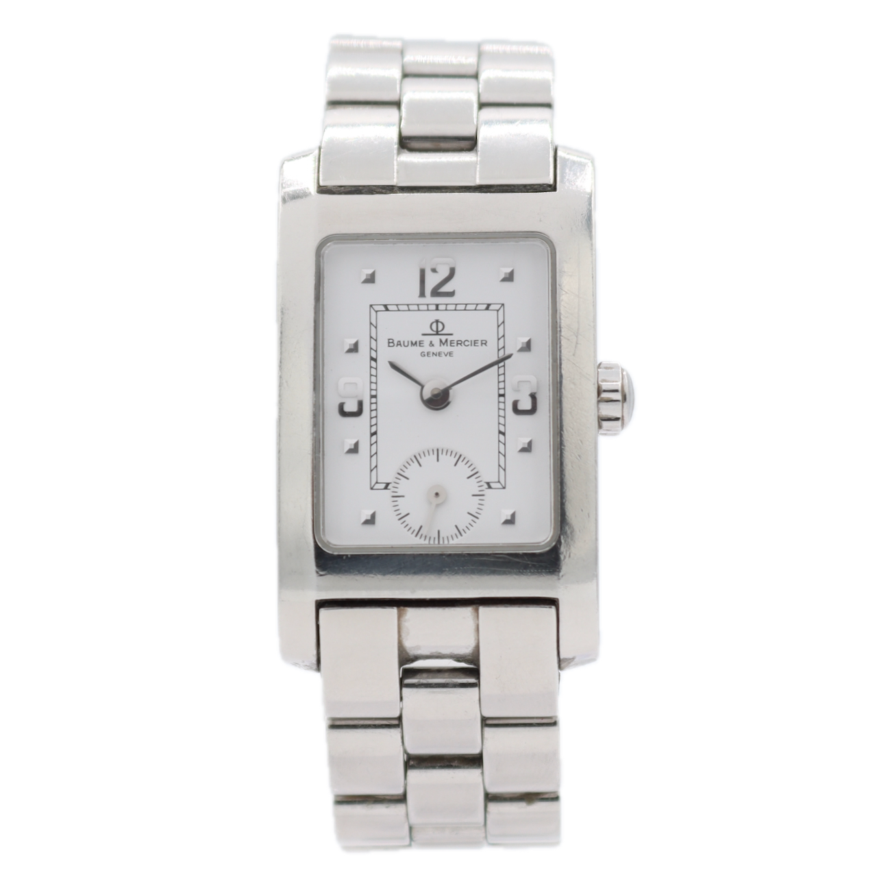 20mm Baume & Mercier MV045139 Hampton Ladies Quartz Wristwatch Swiss Steel
