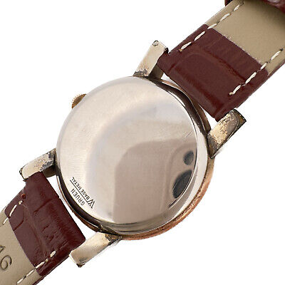 Vintage Gruen Pan Am / America Men's Wristwatch 420 SS Gold Filled Two Tone