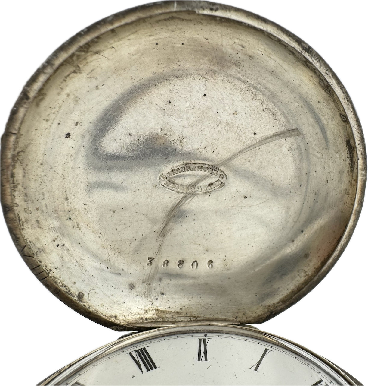 Antique 18S 1864 Waltham Civil War Key Wind Hunter Pocket Watch Ellery Plated
