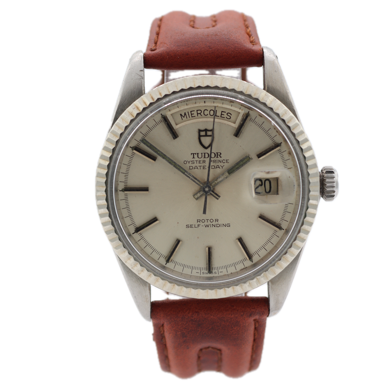 Vintage 1969 Tudor Oyster Prince Men's Automatic Wristwatch Swiss Steel Day-Date