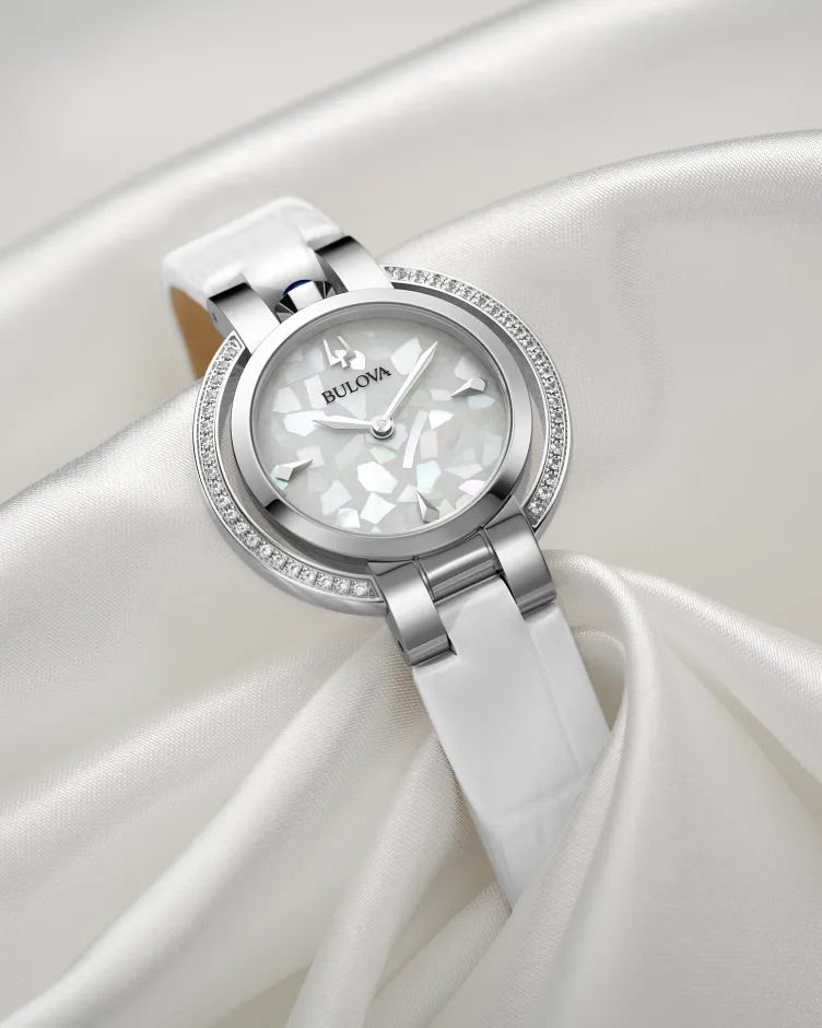 30mm Bulova 96R254 Rubaiyat Winter Ladies Quartz Wristwatch Four Seasons SE