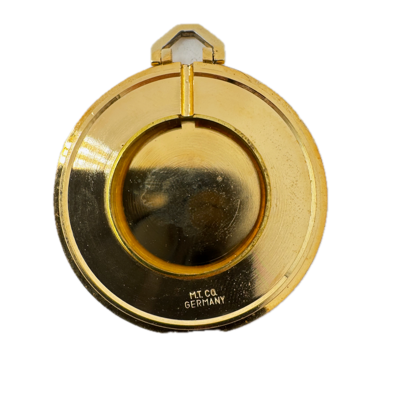 Antique 43mm Leon Piradet Mechanical Pocket Watch Gold Tone Germany Running