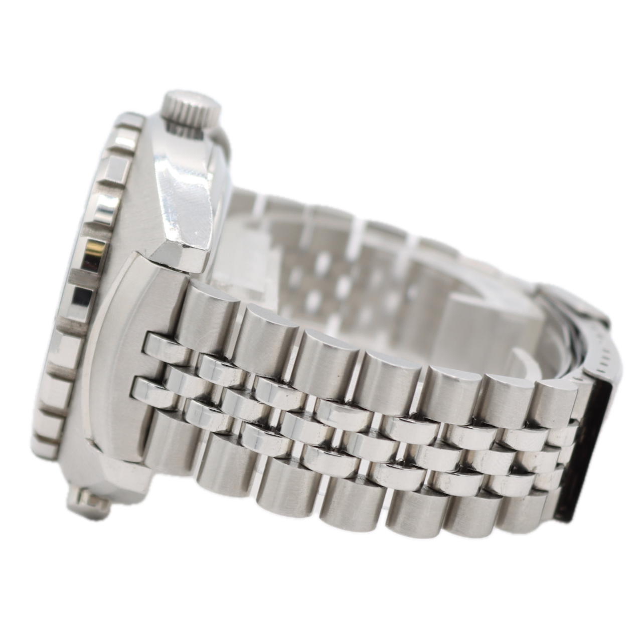 Vintage 42mm Heuer 1540 Skipper Date Men's Chronograph Wristwatch 15 Swiss Steel