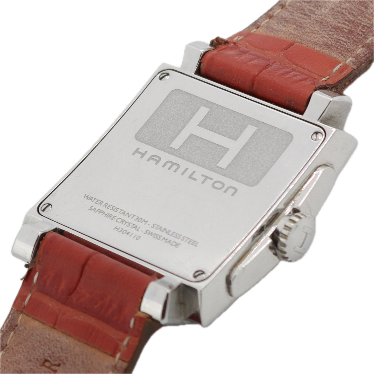 35mm Hamilton H304110 Trent Men's Quartz Wristwatch ETA 902.501 Swiss S.Steel