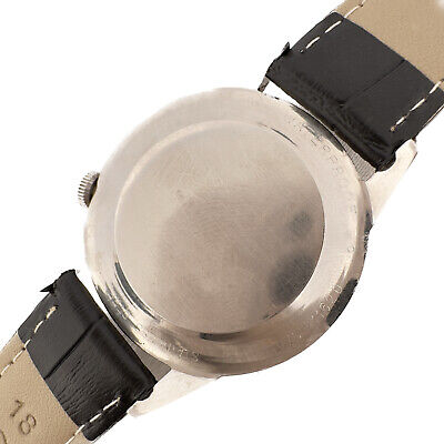 Vintage Wyler 1976-11620 Men's Mechanical Wristwatch Steel Crosshair Skin Diver