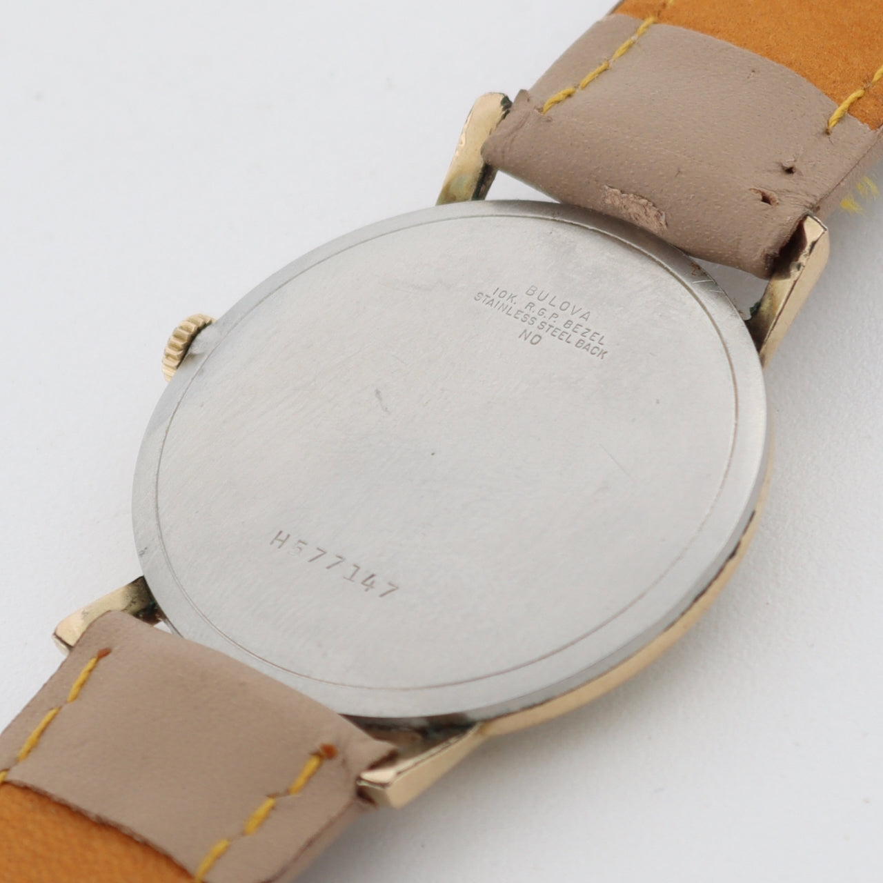 Vintage 1970 Bulova 2413 Dress Men's Mechanical Wristwatch 11BL Swiss 10kRGP