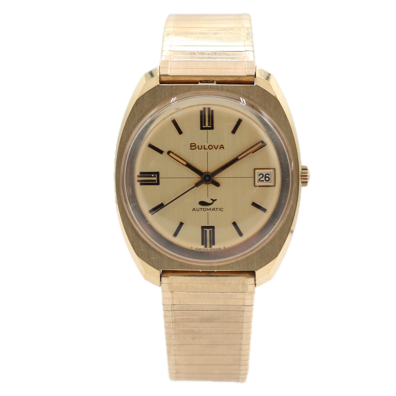 Vintage 1971 Bulova 3004 Sea King Crosshair Men's Automatic Wristwatch 11 ANACD