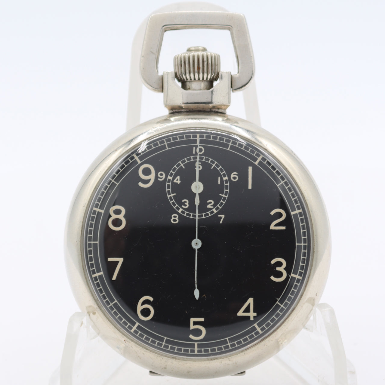 Vintage 1942 Elgin Jitterbug 15 Jewel Mechanical Open Face Stop Watch 582 USA