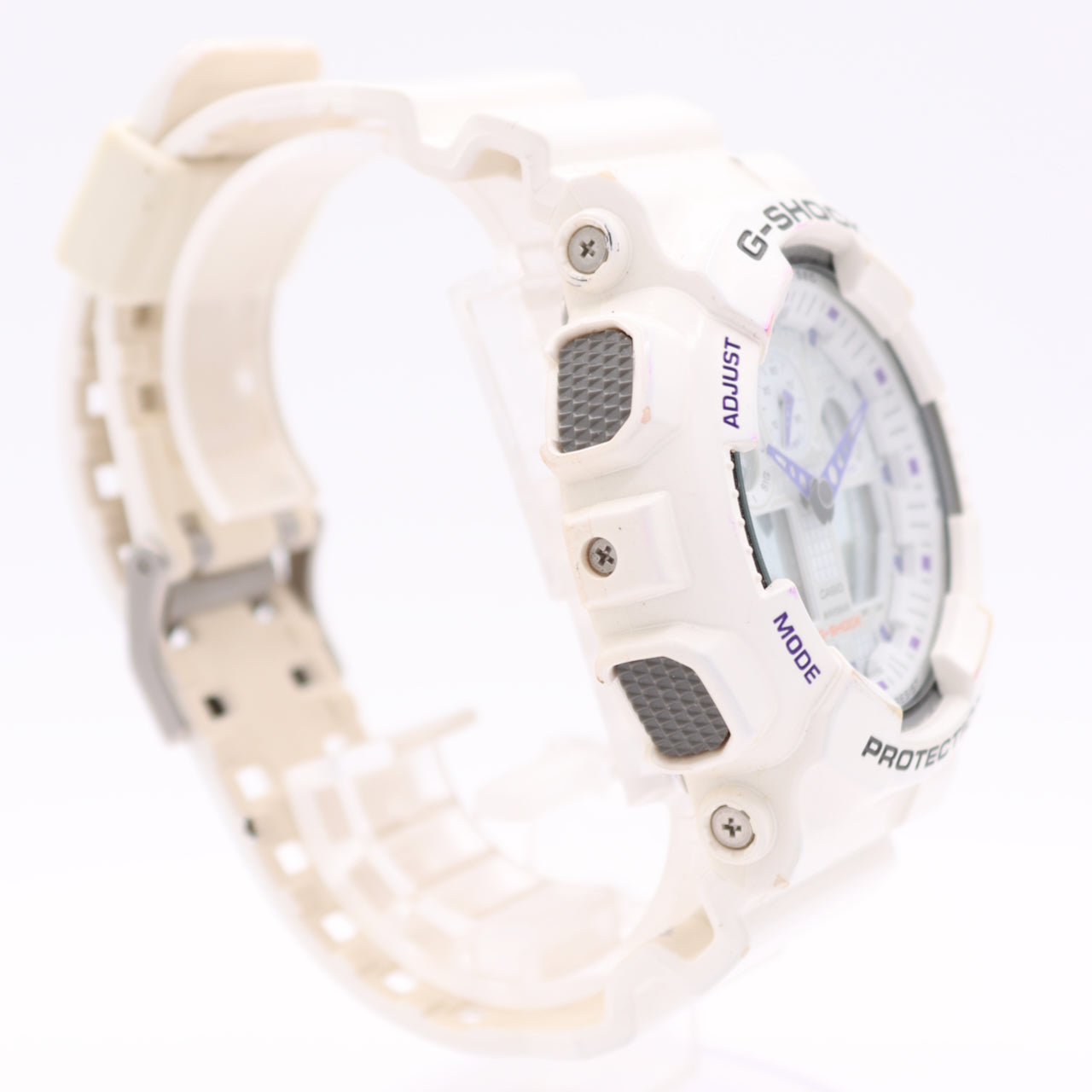 Casio G-Shock White Analog GA-100A 5081