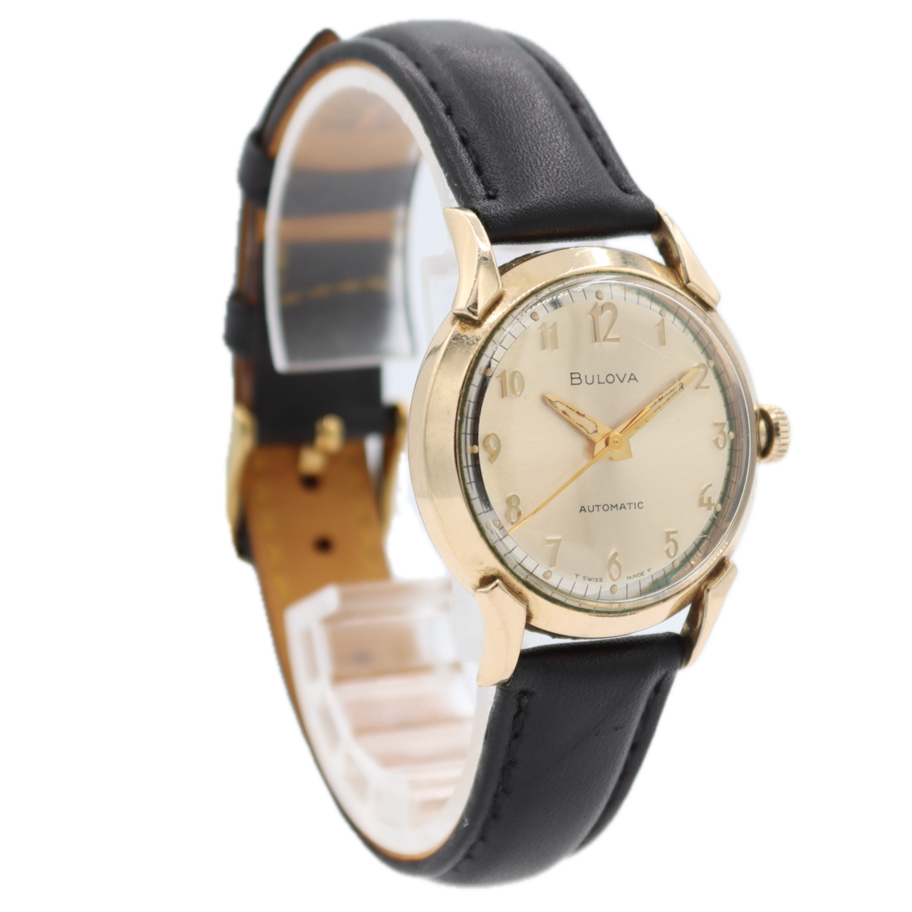 Vintage 1968 Bulova 2062 Elegant Men's Mechanical Wristwatch 11BLAC 10k RGP