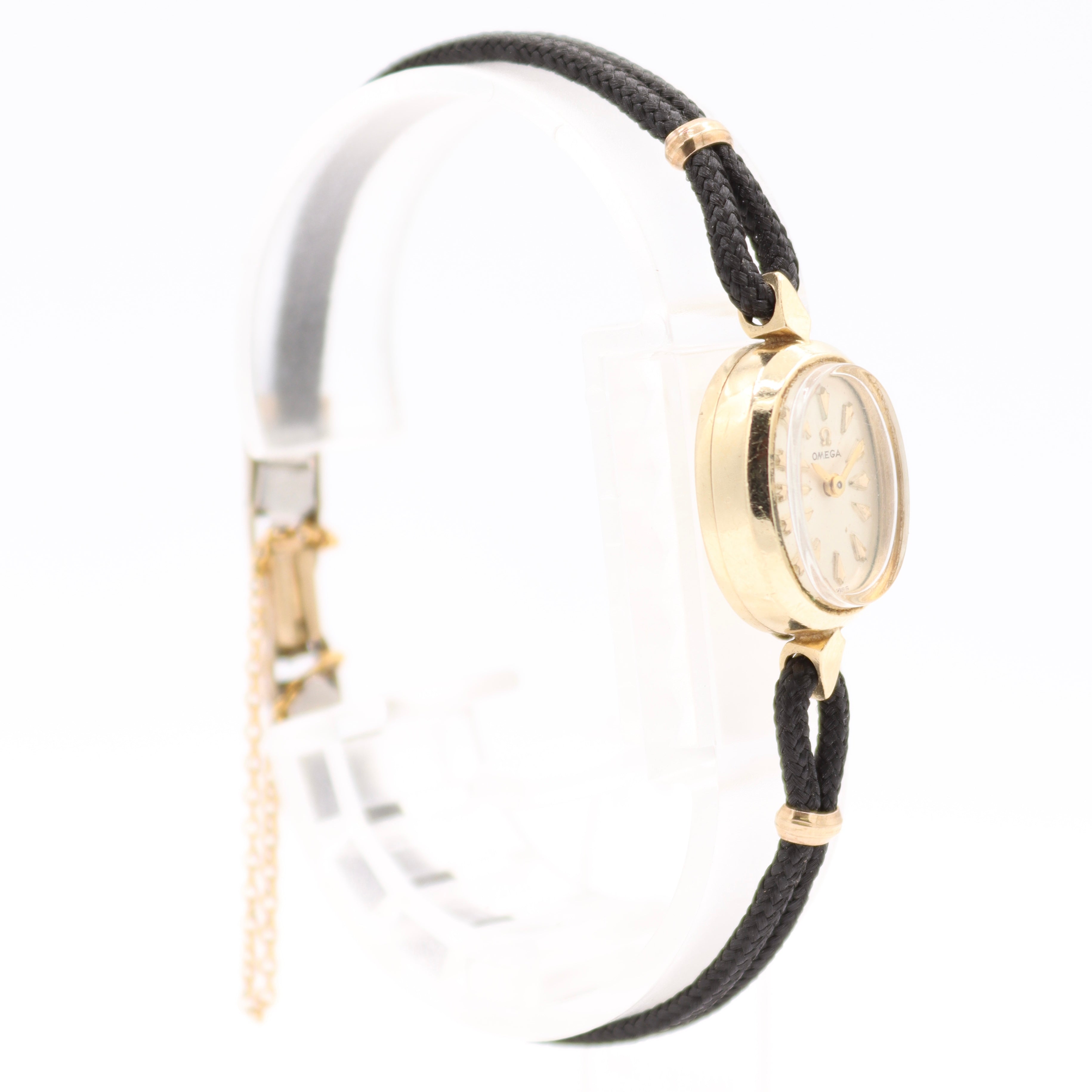 Vintage 14.5mm 1965 Omega Cocktail AA5292 Ladies Mechanical Wristwatch 14k GF